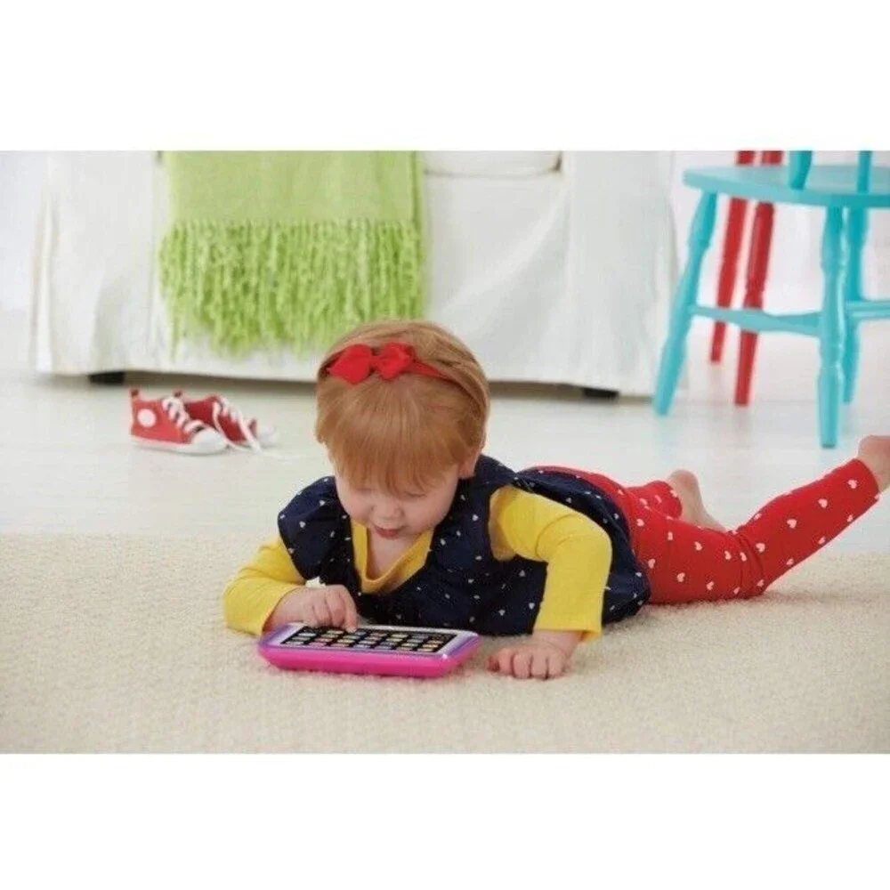 Fisher-Price Laugh & Learn Smart Stages Tablet Computer 12-36 Months EUC Pink